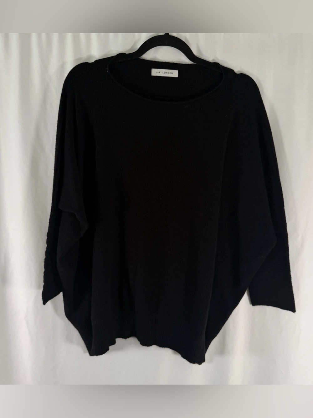 JAKI London Black Scoop Neck Dolman Sleeve Swearer